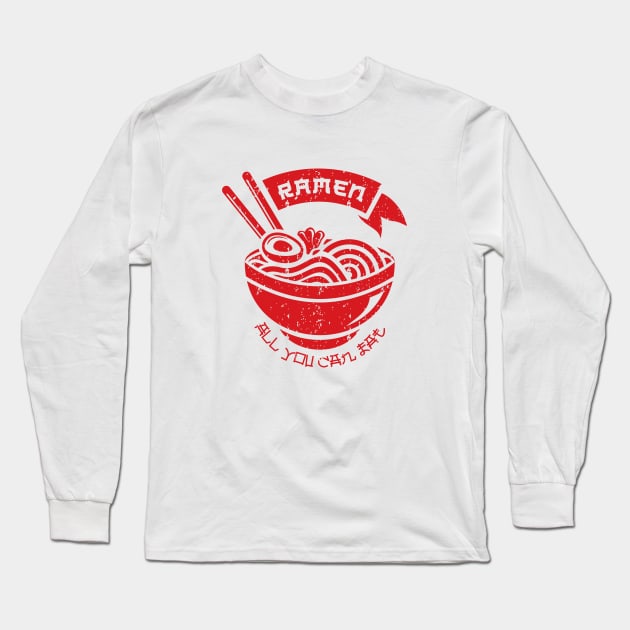 Ramen Long Sleeve T-Shirt by VEKTORKITA